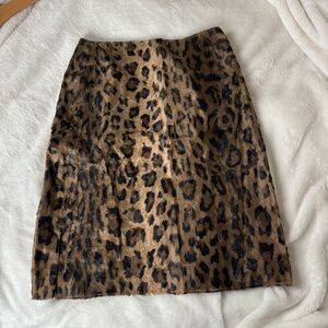 Vintage leopard print skirt